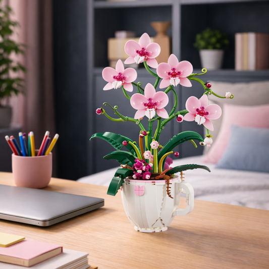 Bouquet d’Orchidées Roses